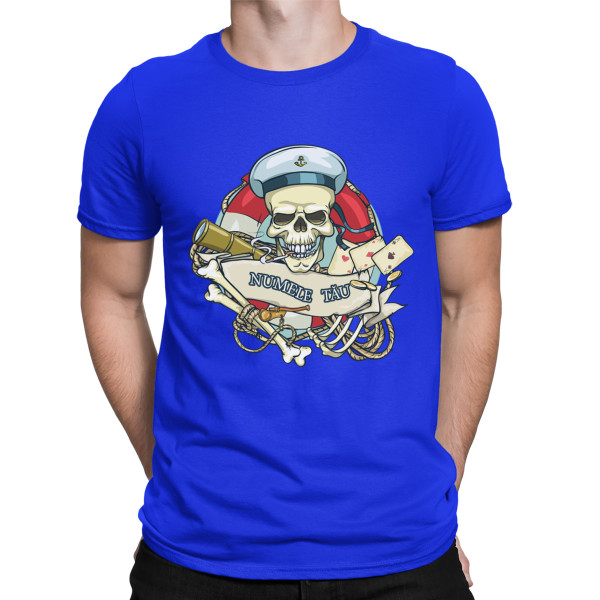 Tricou "Captain Skull" cu numele ales de tine
