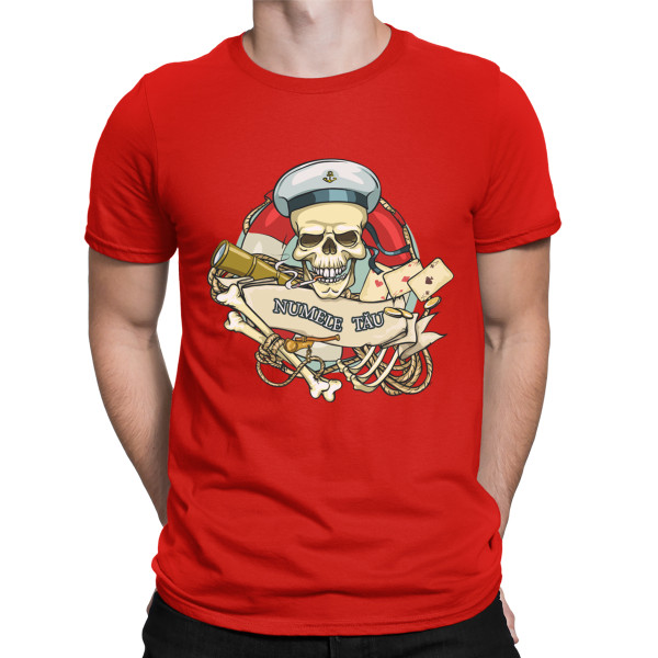 Tricou "Captain Skull" cu numele ales de tine