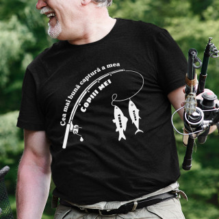 Tricou "Cea mai bună captură" cu numele copiilor: Tricou "Cea mai bună captură" cu numele copiilor: