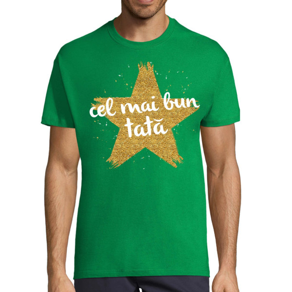 Tricou  "Cel mai bun tată cu o stea"