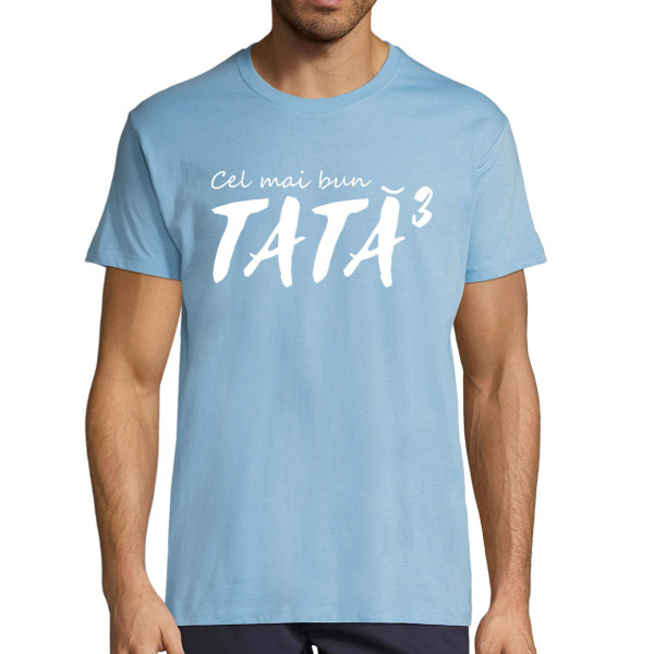 Tricou  "Cel mai bun tată (la a treia)"