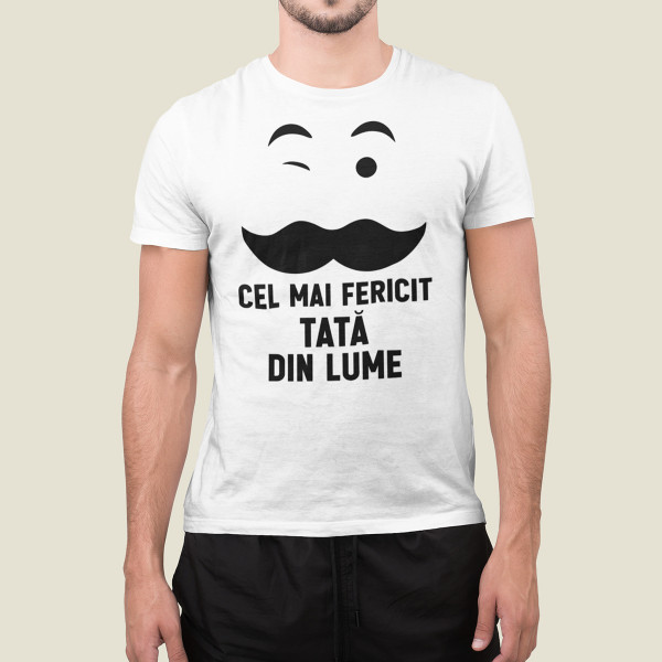 Tricou "Cel mai fericit tată din lume"