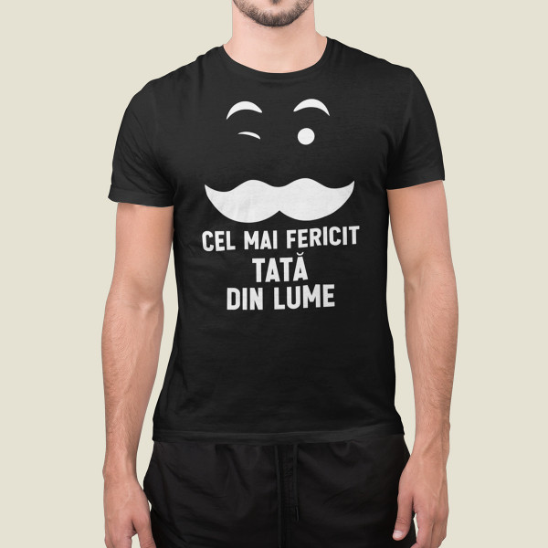 Tricou "Cel mai fericit tată din lume"