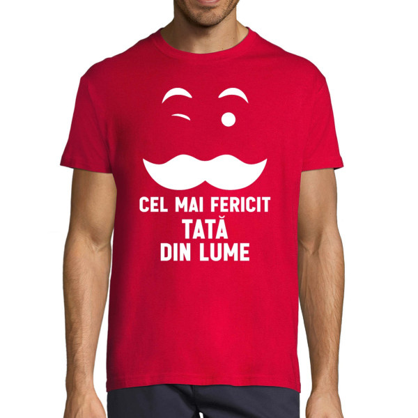Tricou  "Cel mai fericit tată din lume"