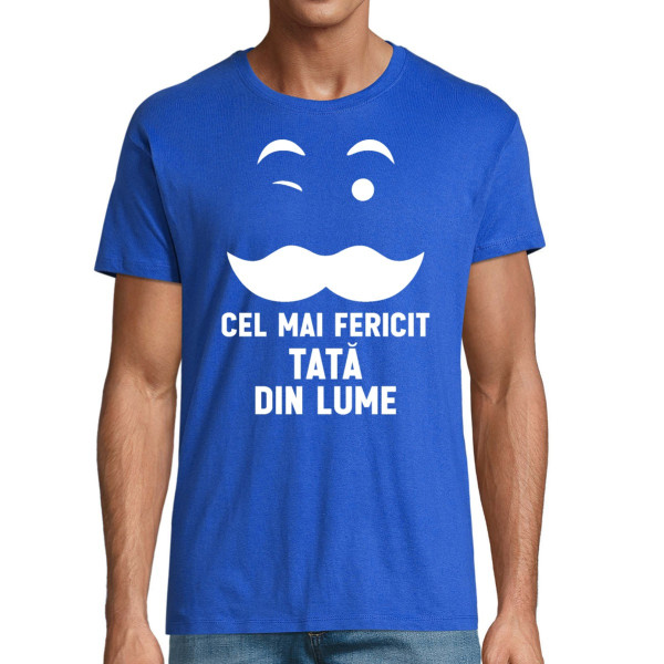 Tricou  "Cel mai fericit tată din lume"