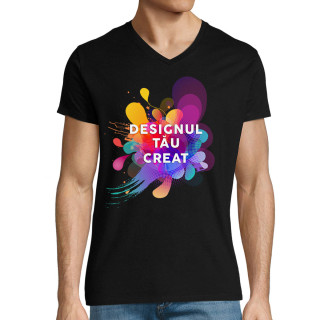 Tricou cu decolteu în V cu designul tău personalizat