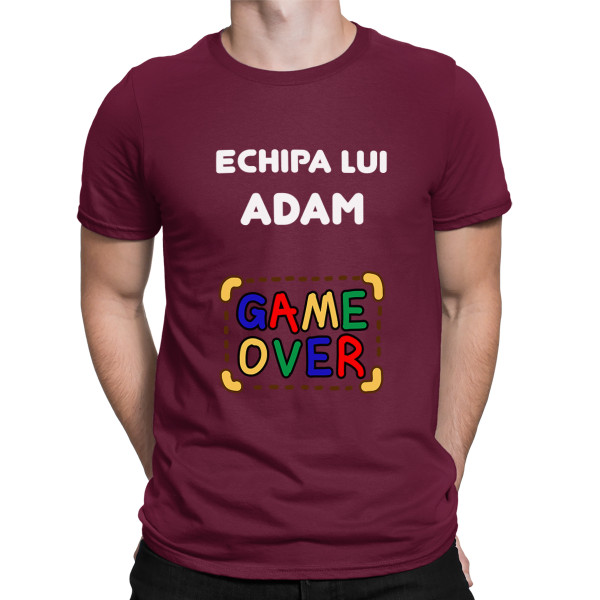 Tricou "Echipa mirelui" cu numele ales de dvs.