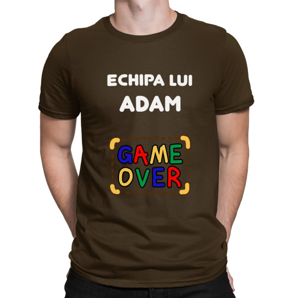 Tricou "Echipa mirelui" cu numele ales de dvs.
