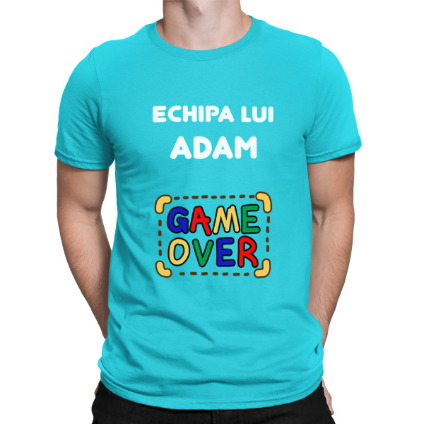 Tricou "Echipa mirelui" cu numele ales de dvs.