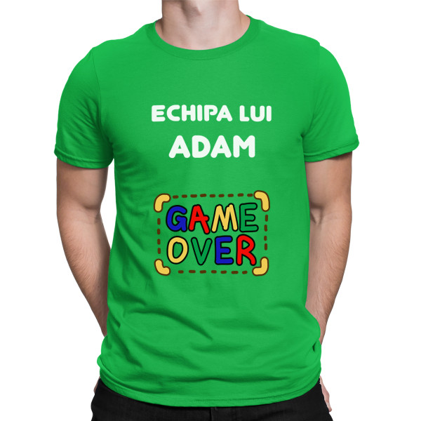 Tricou "Echipa mirelui" cu numele ales de dvs.