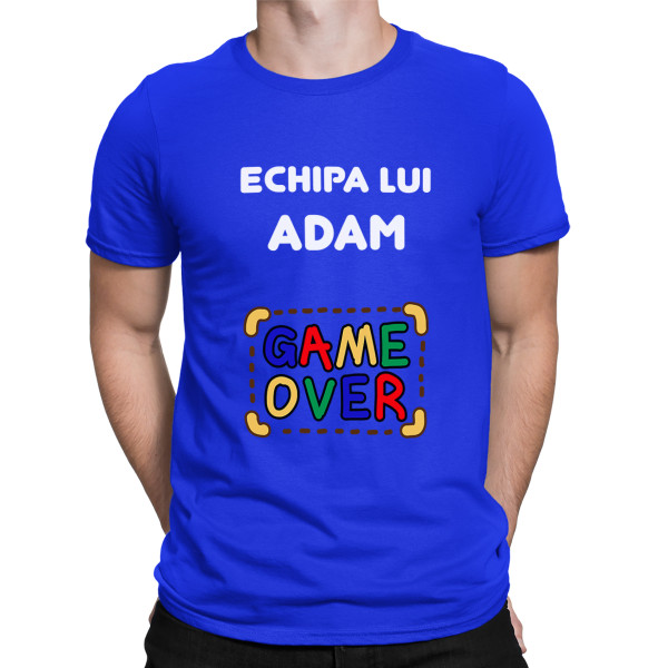Tricou "Echipa mirelui" cu numele ales de dvs.