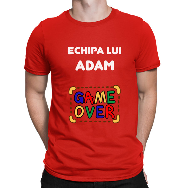 Tricou "Echipa mirelui" cu numele ales de dvs.