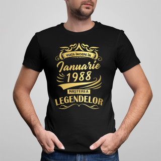 Tricou "Legendă" cu data aleasă de tine Tricou "Legendă" cu data aleasă de tine
