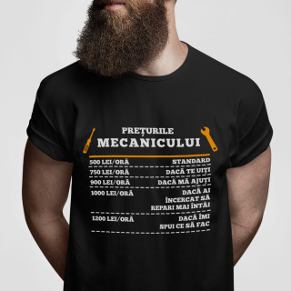 Tricou  "Lista de prețuri a mecanicului"