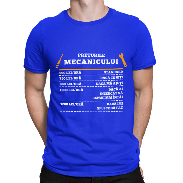 Tricou "Lista de prețuri a mecanicului" Tricou "Lista de prețuri a mecanicului"