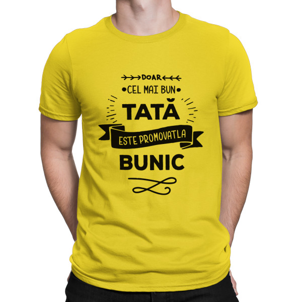 Tricou  "Numai cel mai bun tată este promovat la bunic "