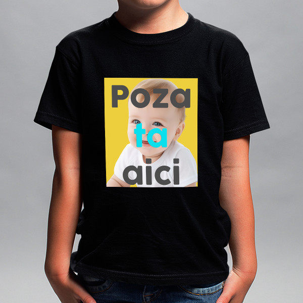 Tricou pentru copii cu fotografia aleasă de tine