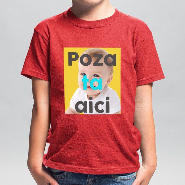 Tricou pentru copii cu fotografia aleasă de tine
