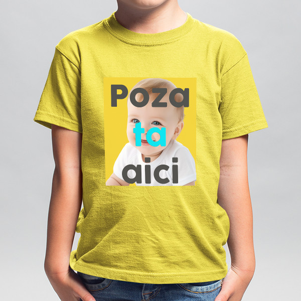 Tricou pentru copii cu fotografia aleasă de tine