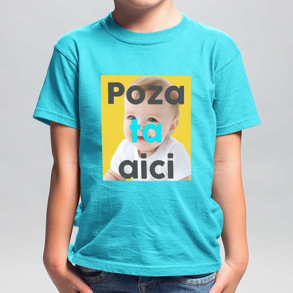 Tricou pentru copii cu fotografia aleasă de tine