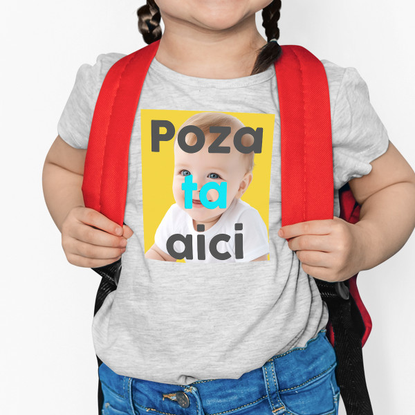 Tricou pentru copii cu fotografia aleasă de tine