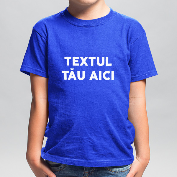 Tricou pentru copii cu propriul tău text