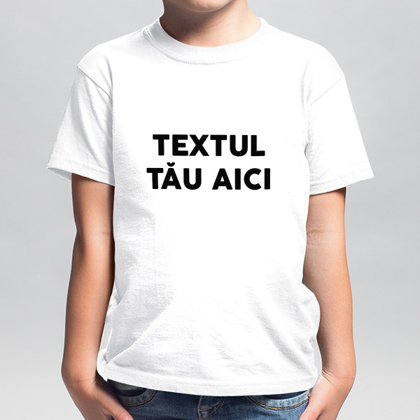 Tricou pentru copii cu propriul tău text