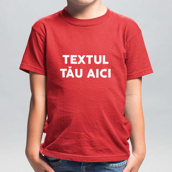 Tricou pentru copii cu propriul tău text