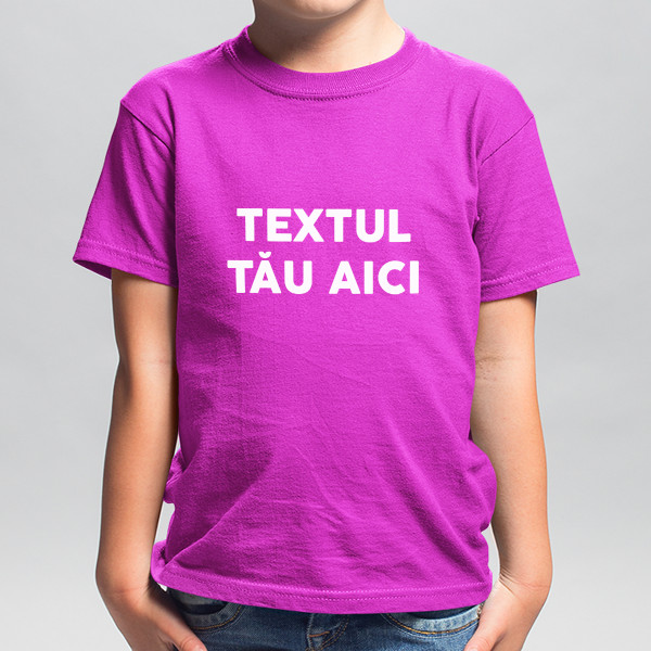 Tricou pentru copii cu propriul tău text