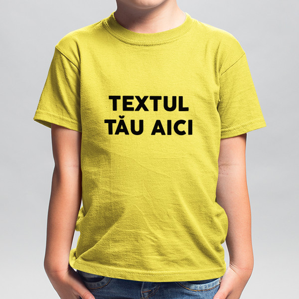 Tricou pentru copii cu propriul tău text