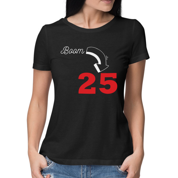 Tricou pentru femei „Boom, este ziua de naștere” cu anul ales de dvs. Tricou pentru femei „Boom, este ziua de naștere” cu anul ales de dvs.