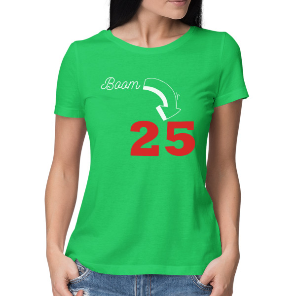 Tricou pentru femei „Boom, este ziua de naștere” cu anul ales de dvs. Tricou pentru femei „Boom, este ziua de naștere” cu anul ales de dvs.