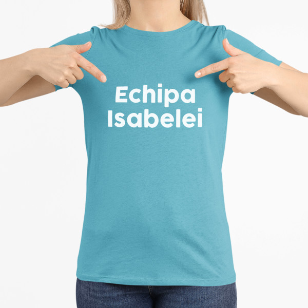Tricou pentru femei "Echipa miresei" cu numele ales de dvs.