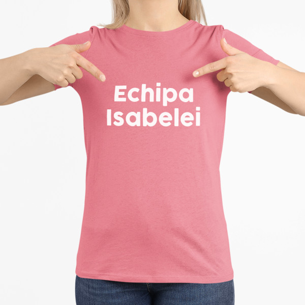 Tricou pentru femei "Echipa miresei" cu numele ales de dvs.
