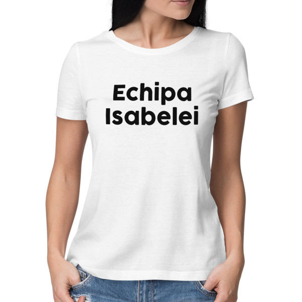 Tricou pentru femei "Echipa miresei" cu numele ales de dvs.