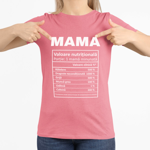 Tricou pentru femei "Ingredientele mamei"