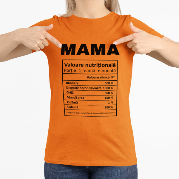 Tricou pentru femei "Ingredientele mamei"