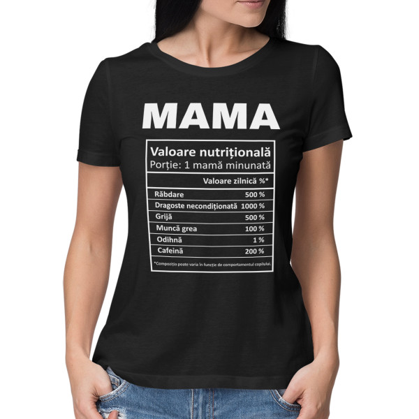 Tricou pentru femei "Ingredientele mamei"
