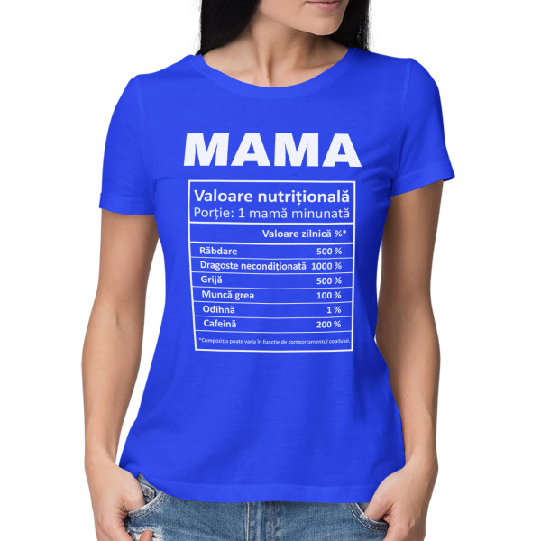 Tricou pentru femei "Ingredientele mamei"