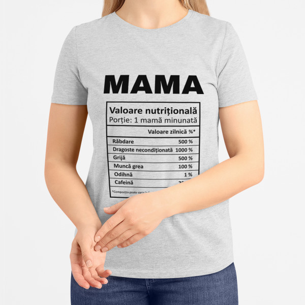 Tricou pentru femei "Ingredientele mamei"