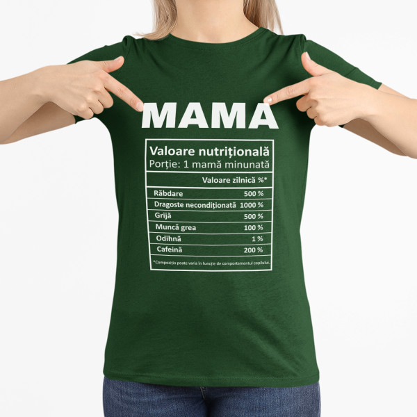 Tricou pentru femei "Ingredientele mamei"