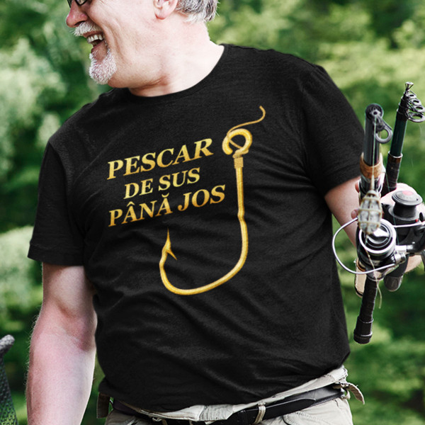 Tricou  "Pescar de sus până jos"
