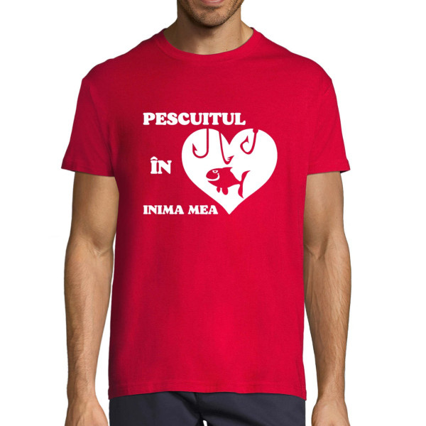Tricou "Pescuitul în inima mea"