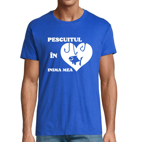 Tricou "Pescuitul în inima mea"