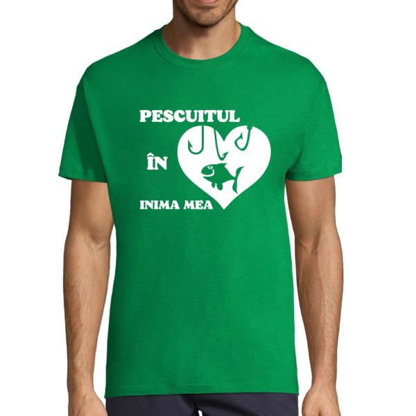 Tricou "Pescuitul în inima mea"