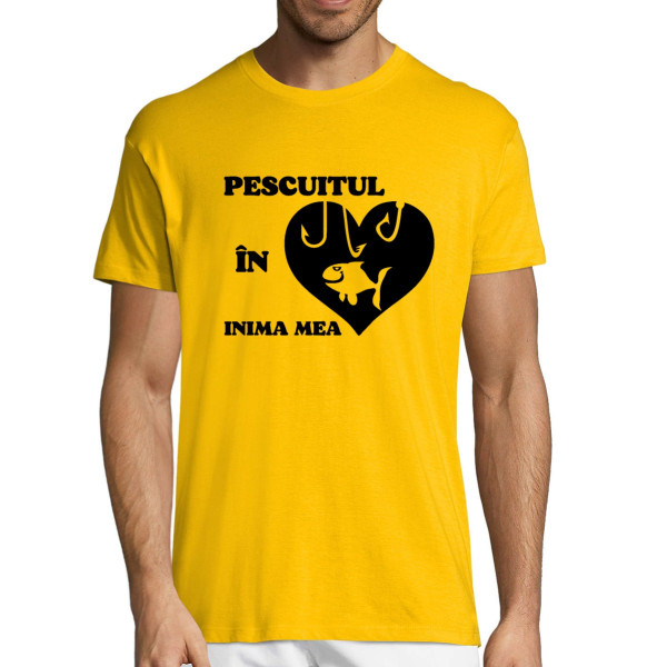 Tricou "Pescuitul în inima mea"