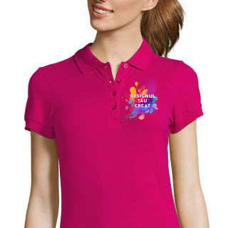 Tricou polo pentru femei cu design personalizat