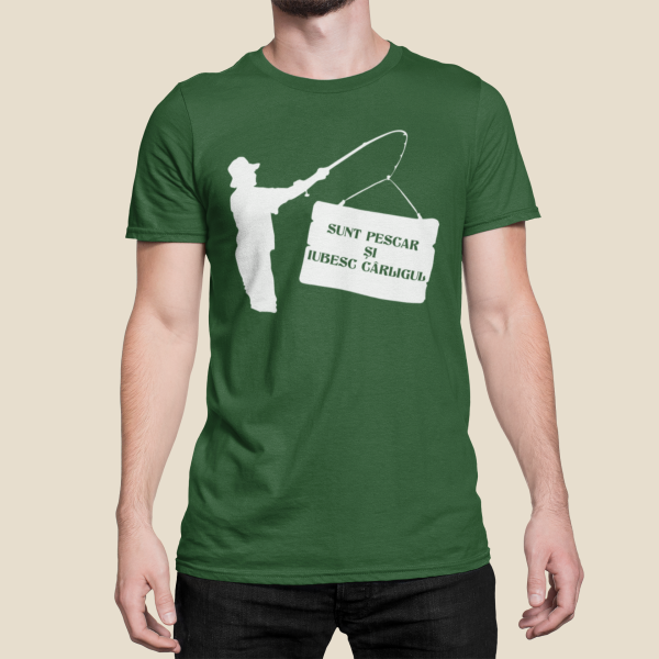 Tricou  "Sunt pescar și îmi place cârligul"
