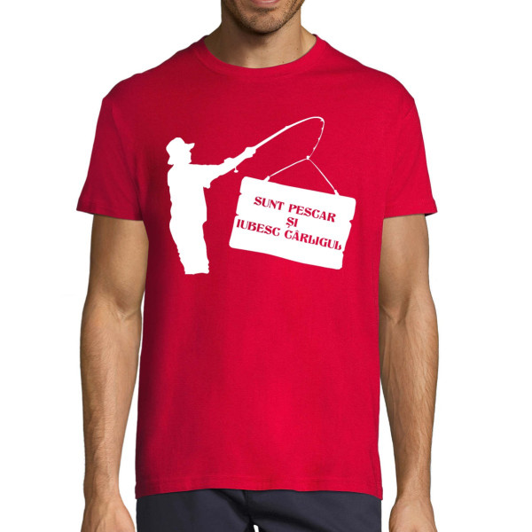 Tricou  "Sunt pescar și îmi place cârligul"