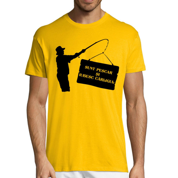 Tricou  "Sunt pescar și îmi place cârligul"